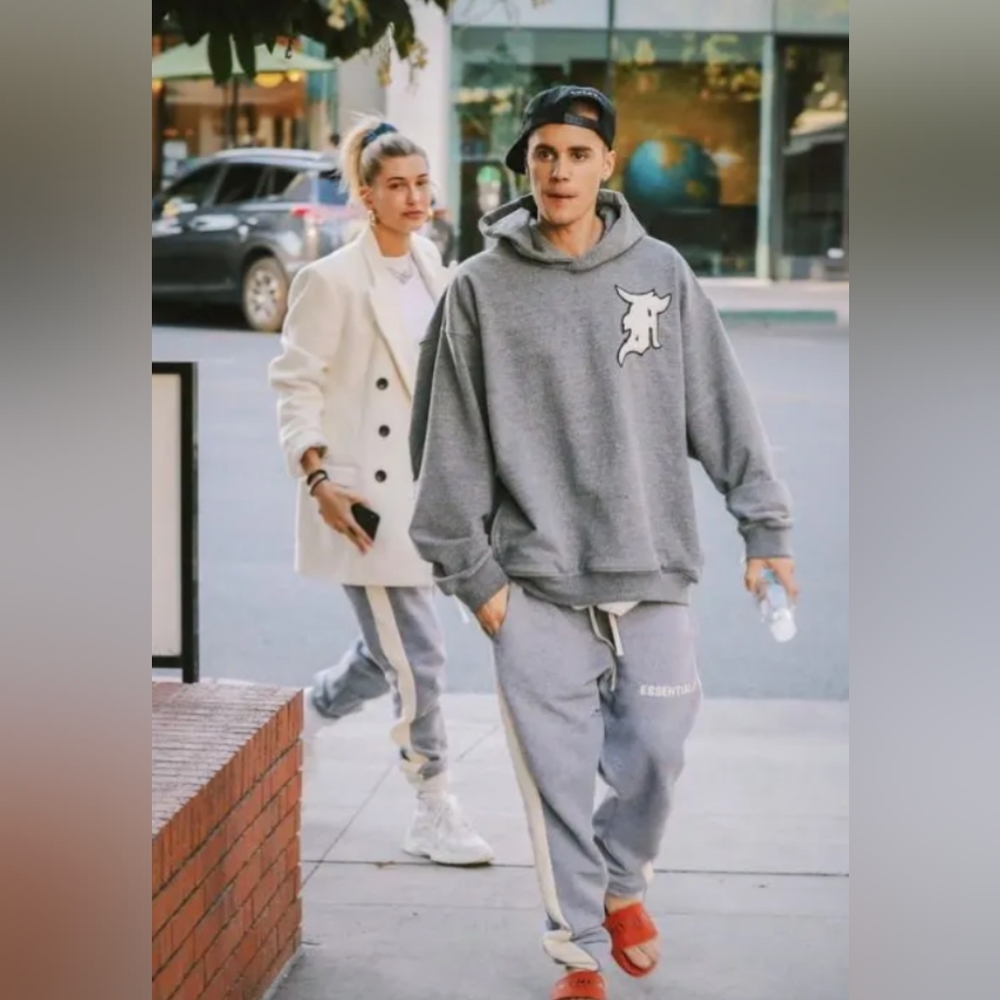 Essentials FOG Side Stripe Grey Sweatpants
